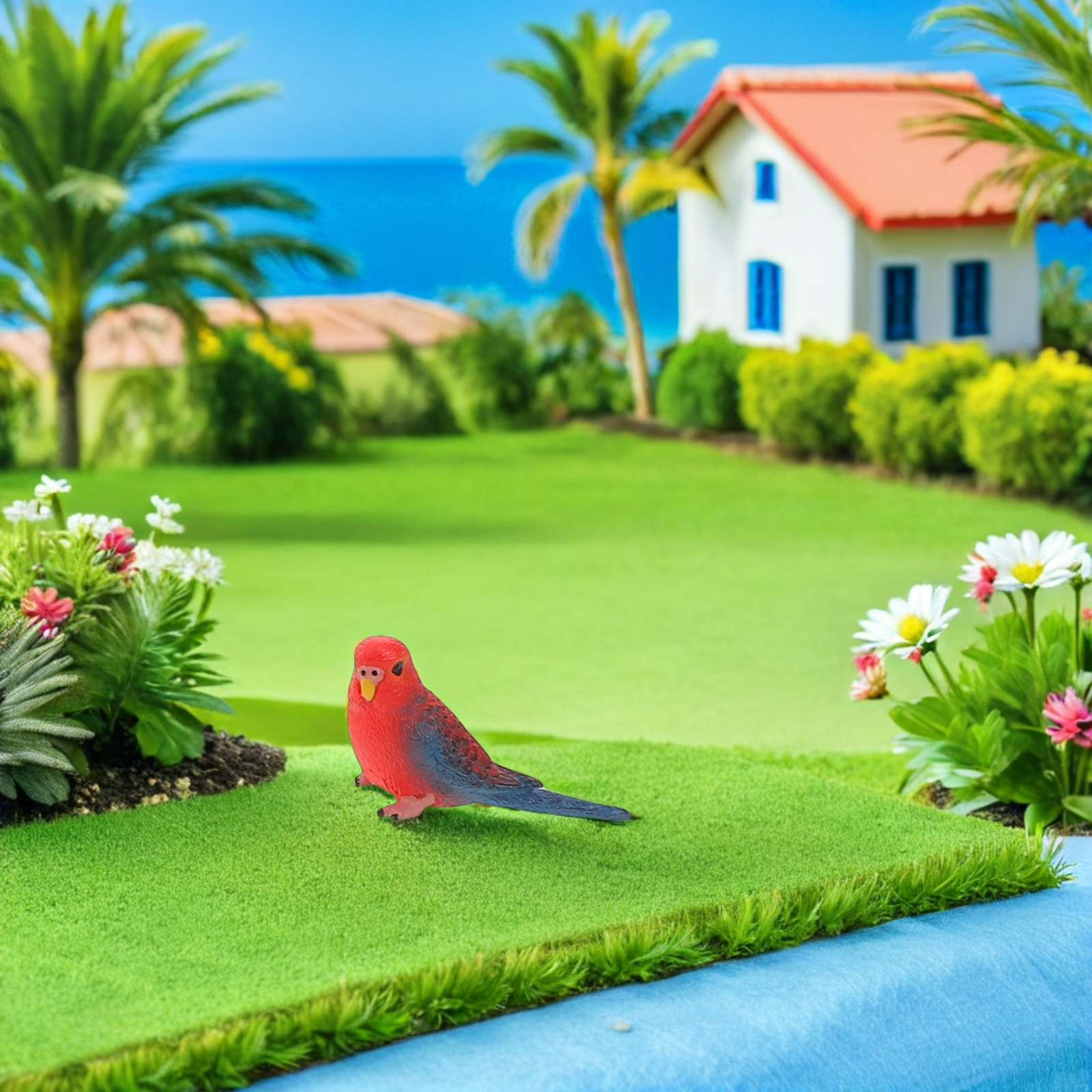 6個入り鮮やかでリアルなインコの装飾品、子供の教育学習環境や - Kids Education Room のレビューと価格