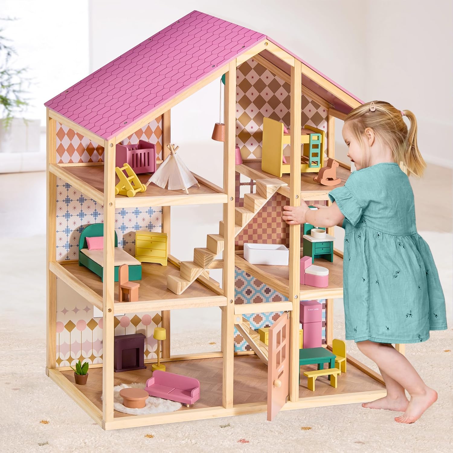 子供用モンテッソーリ本とおもちゃの棚、5段オーガナイザー、バ - Montessori Shelf Toy のレビューと価格
