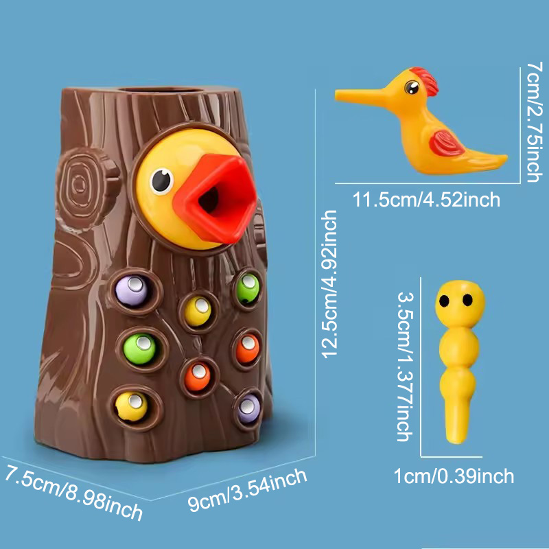 キツツキパズルおもちゃ 昆虫を捕まえる 小型ゲーム 鳥を捕ま - Montessori Shelf Toy のレビューと価格