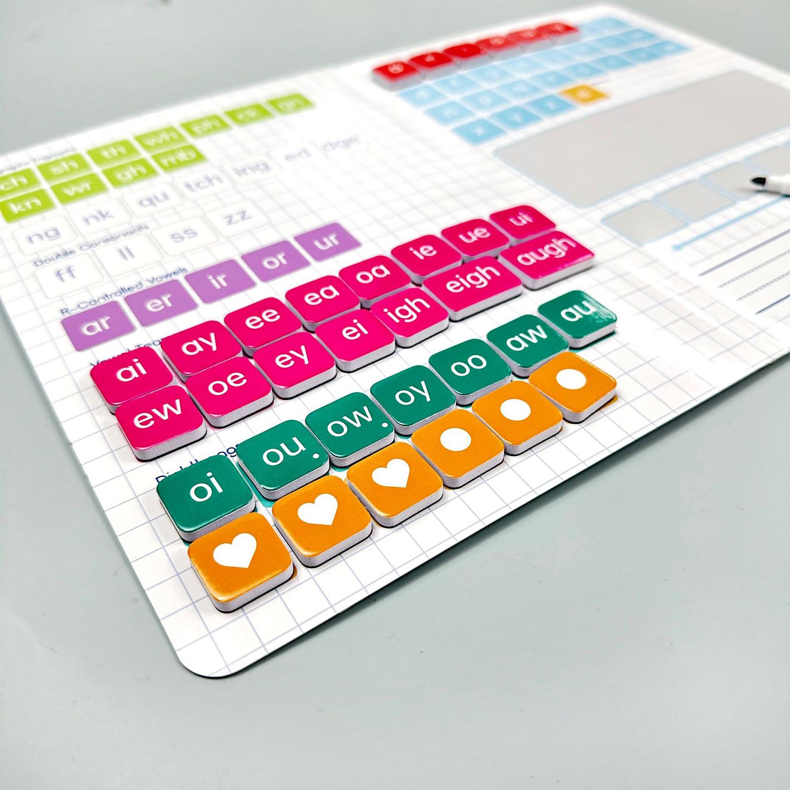 フォニックスとスペル学習用の文字タイル 完全磁気式教育用イン - Free Educational Games For Kids のレビューと価格