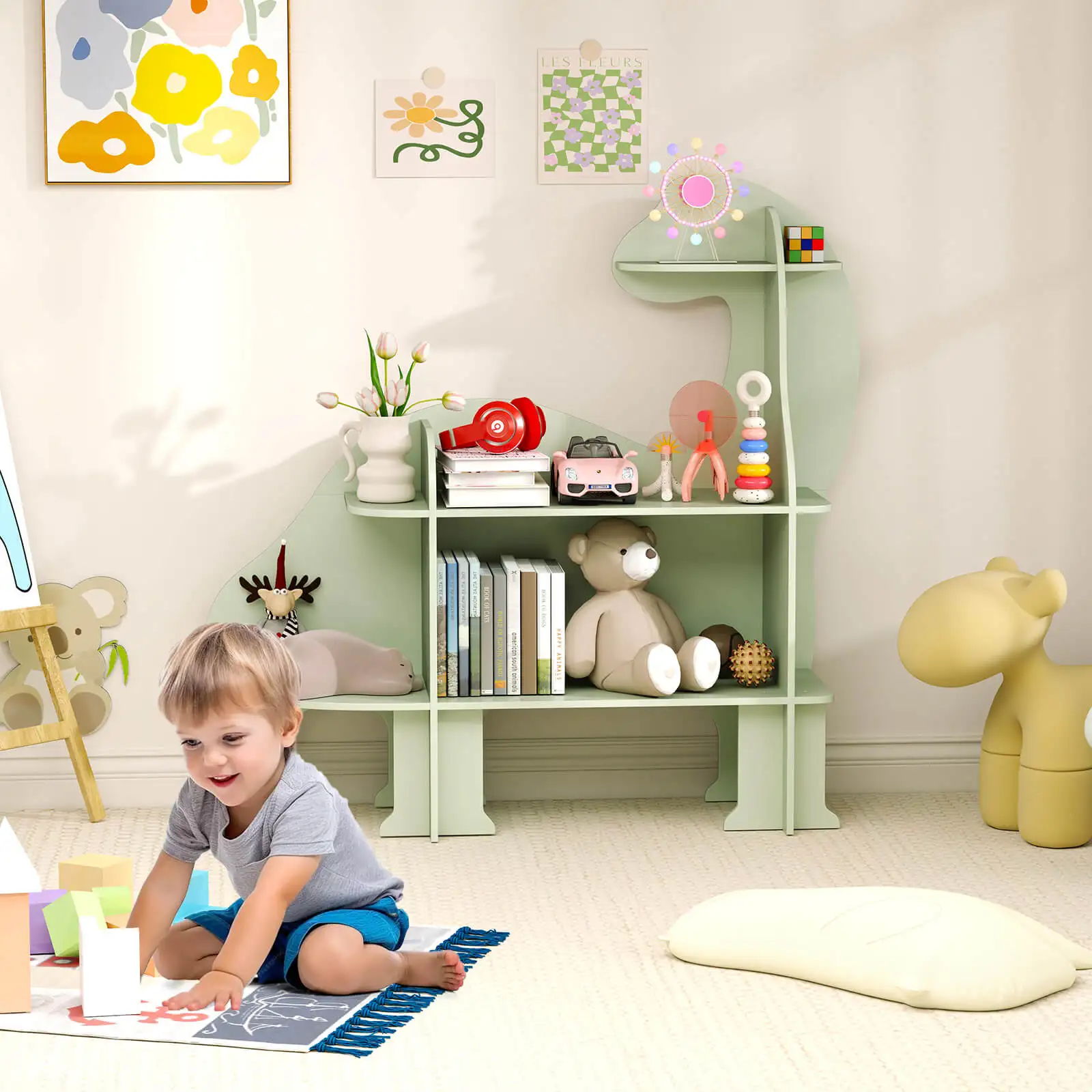 激安商品 子供用本棚 おもちゃ収納オーガナイザー モンテッソ - Montessori Shelf Toy のレビューと価格