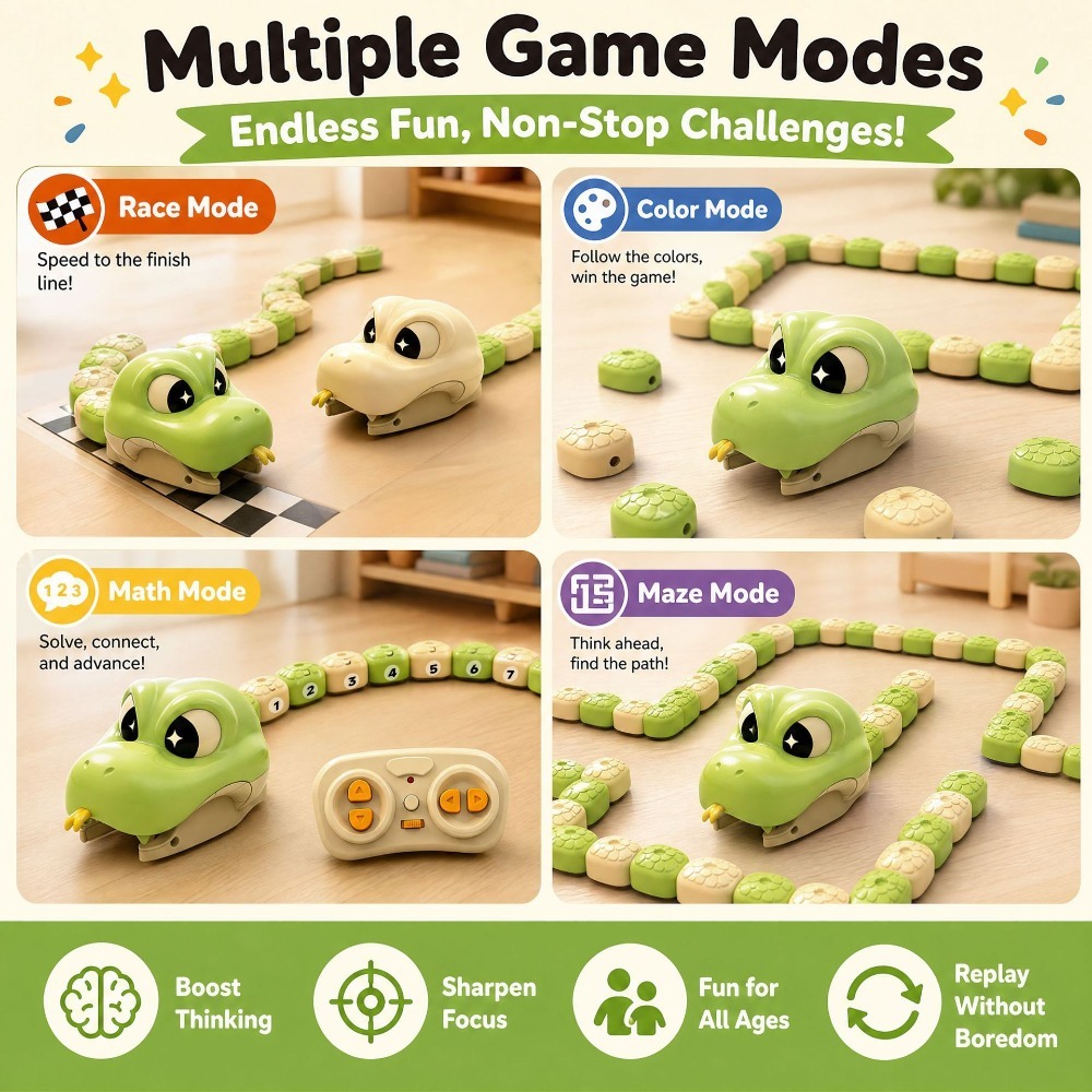 2人対戦型リモコン磁気グリーディスネークカーインタラクティブ - Free Educational Games For Kids のレビューと価格