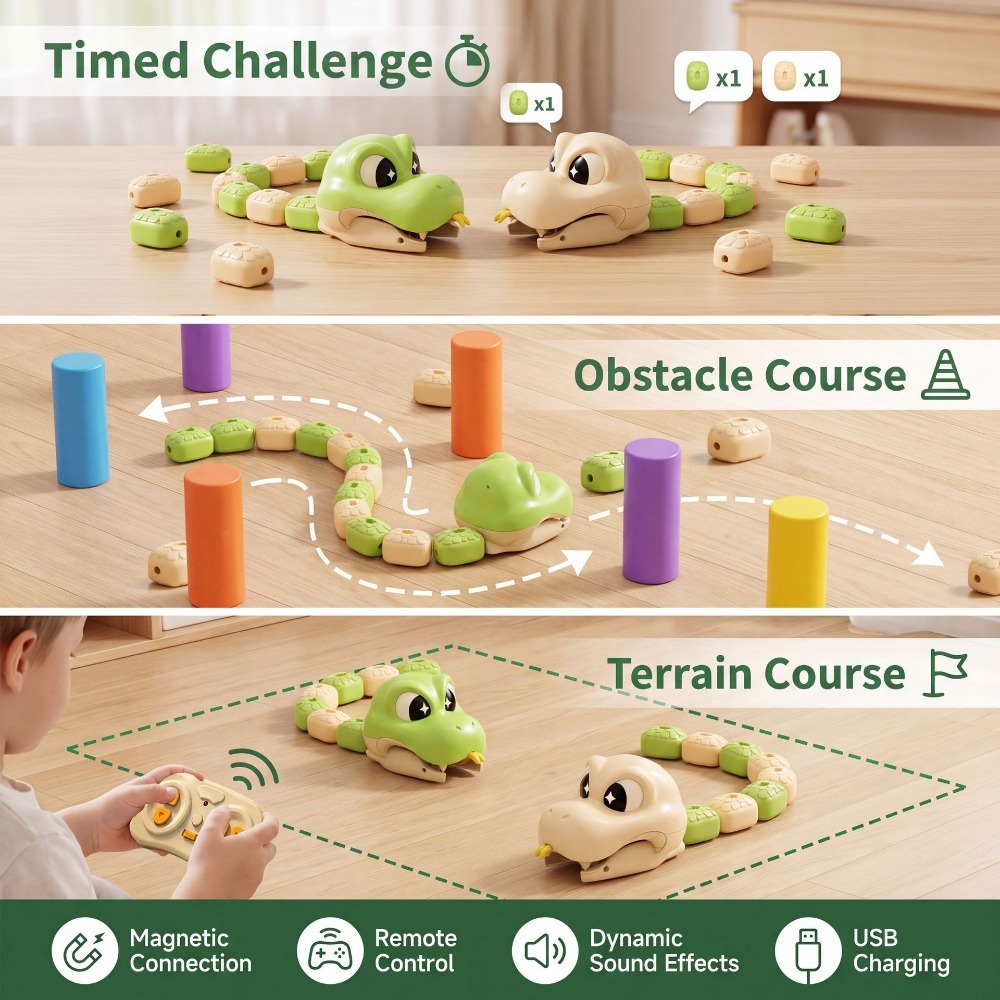 2人対戦型リモコン磁気グリーディスネークカーインタラクティブ - Free Educational Games For Kids のレビューと価格