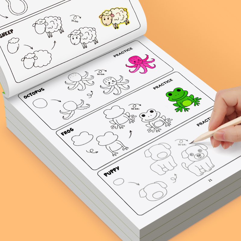 子供向け動物お絵かきブック 32ページ 96種類のかわいい動 - Kids Education Steps のレビューと価格