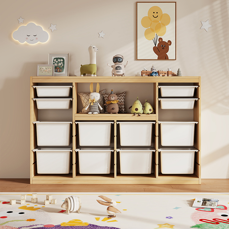 おもちゃキャビネット モンテッソーリ 子供用 大容量 本棚  - Montessori Shelf Toy のレビューと価格
