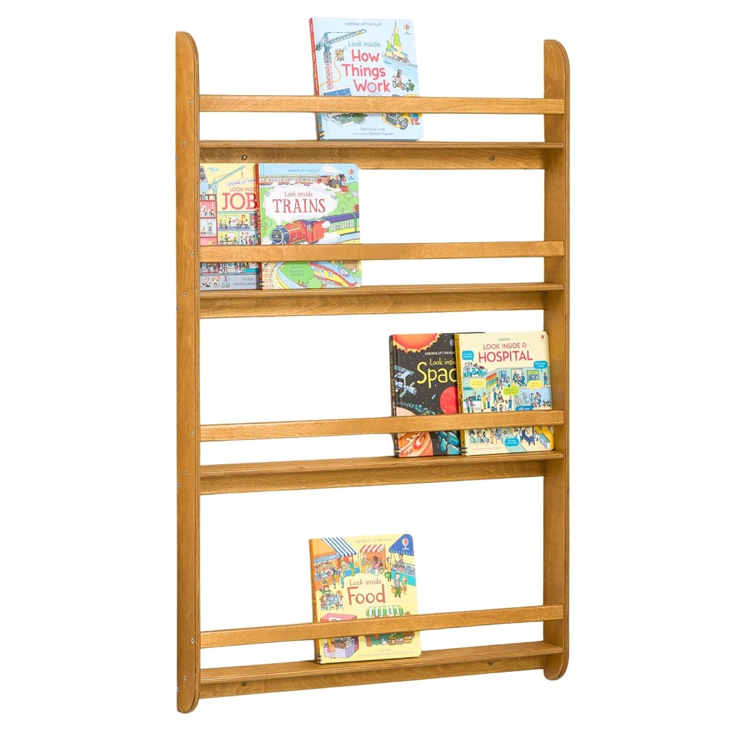 モンテッソーリ壁掛け本棚 幼児用おもちゃ収納オーガナイザー  - Montessori Shelf Toy のレビューと価格