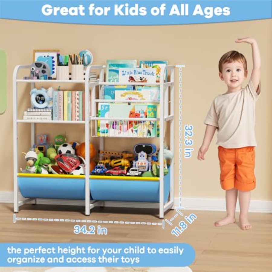 3 in 1本棚とおもちゃ収納オーガナイザー、ベビーモンテッ - Montessori Shelf Toy のレビューと価格