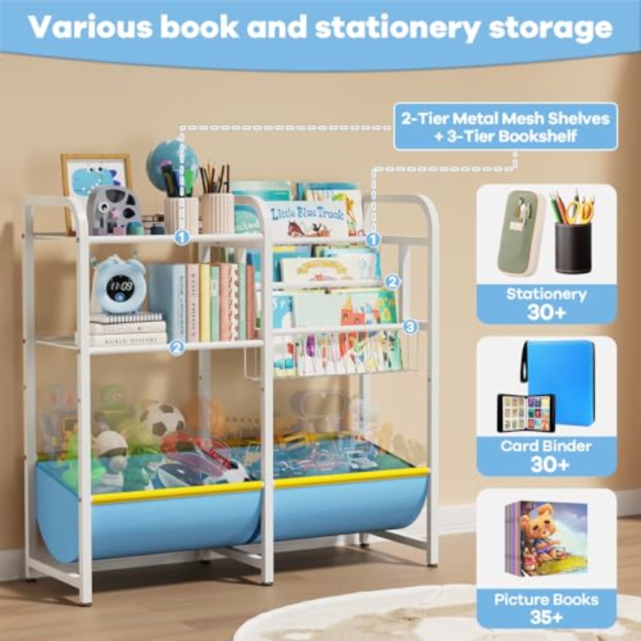 3 in 1本棚とおもちゃ収納オーガナイザー、ベビーモンテッ - Montessori Shelf Toy のレビューと価格