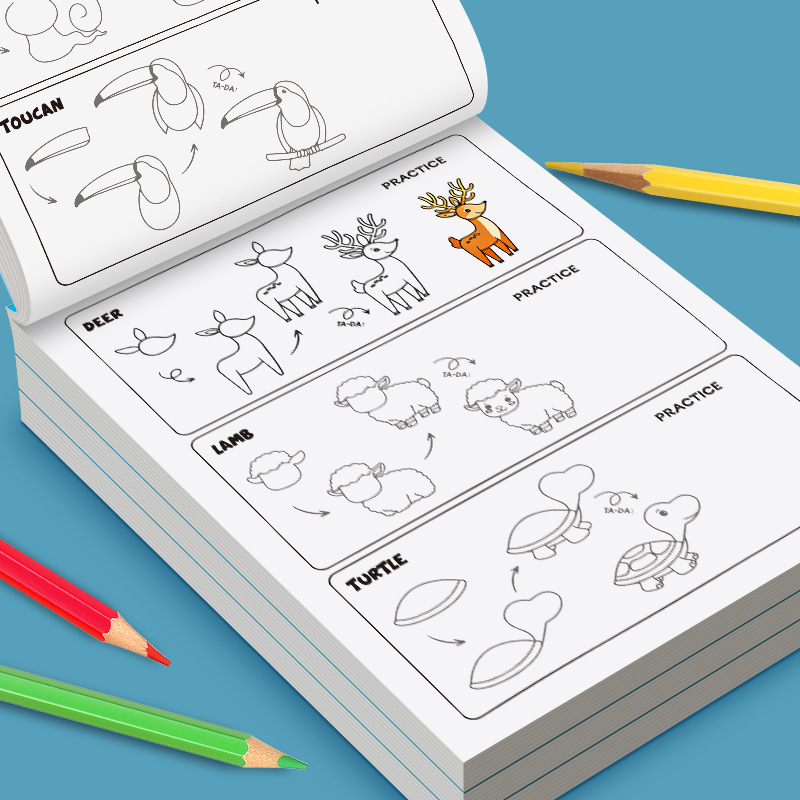 子供向けステップバイステップお絵かきブック すべての絵の描き - Kids Education Steps のレビューと価格
