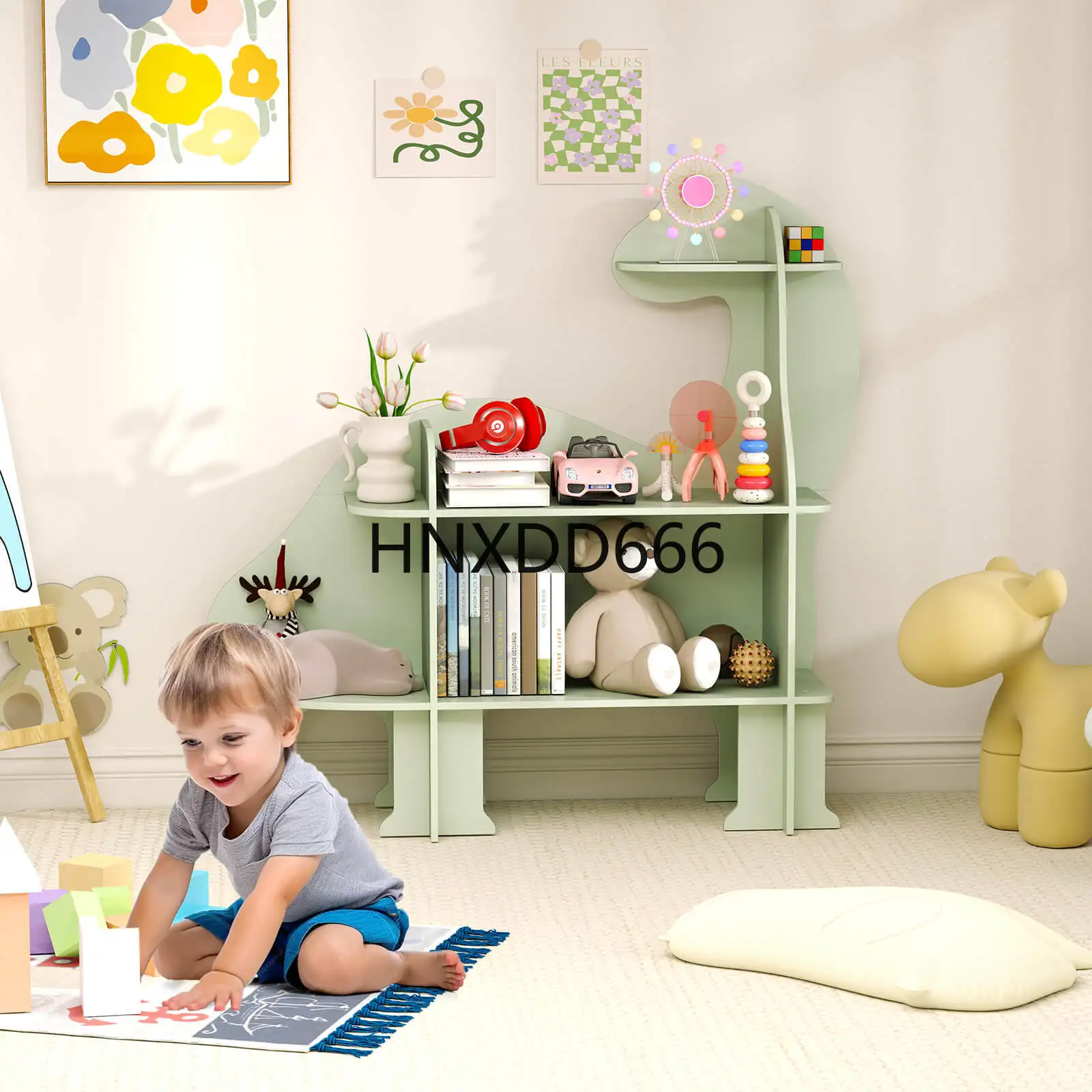 3段式恐竜キッズブックシェルフおもちゃ収納オーガナイザー モ - Montessori Shelf Toy のレビューと価格