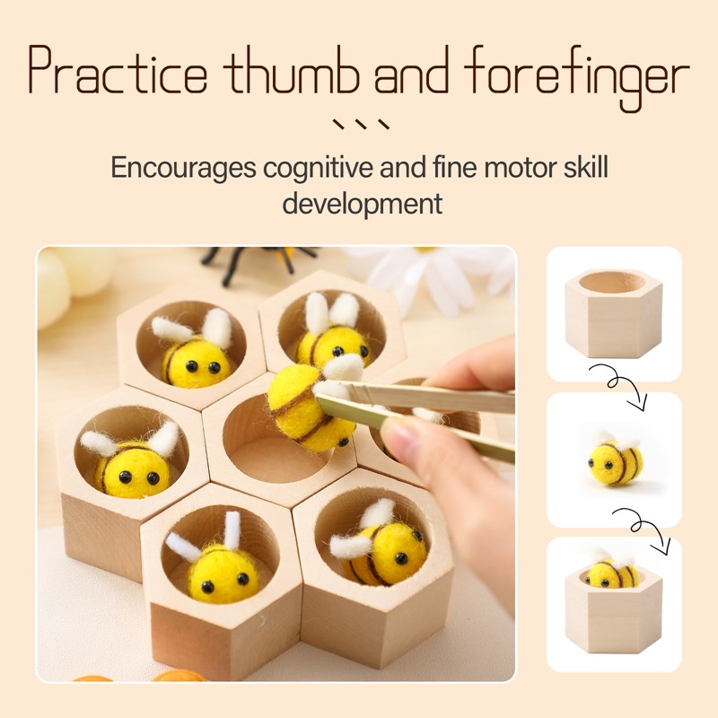 感覚蜂のおもちゃ新生児微細運動能力おもちゃモンテッソーリゲー - Montessori Shelf Toy のレビューと価格