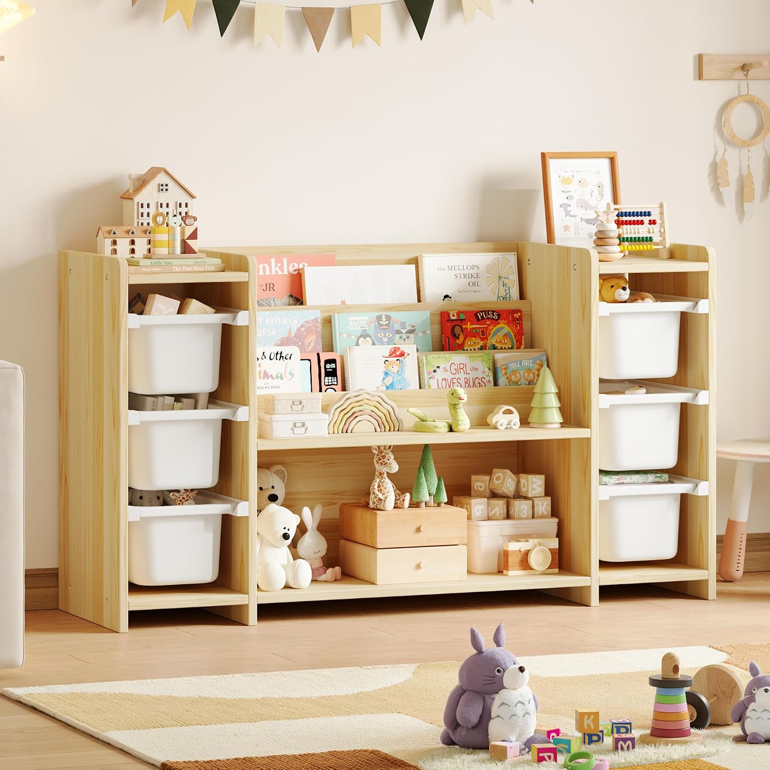 子供用おもちゃ収納オーガナイザーとモンテッソーリ本棚（おもち - Montessori Shelf Toy のレビューと価格