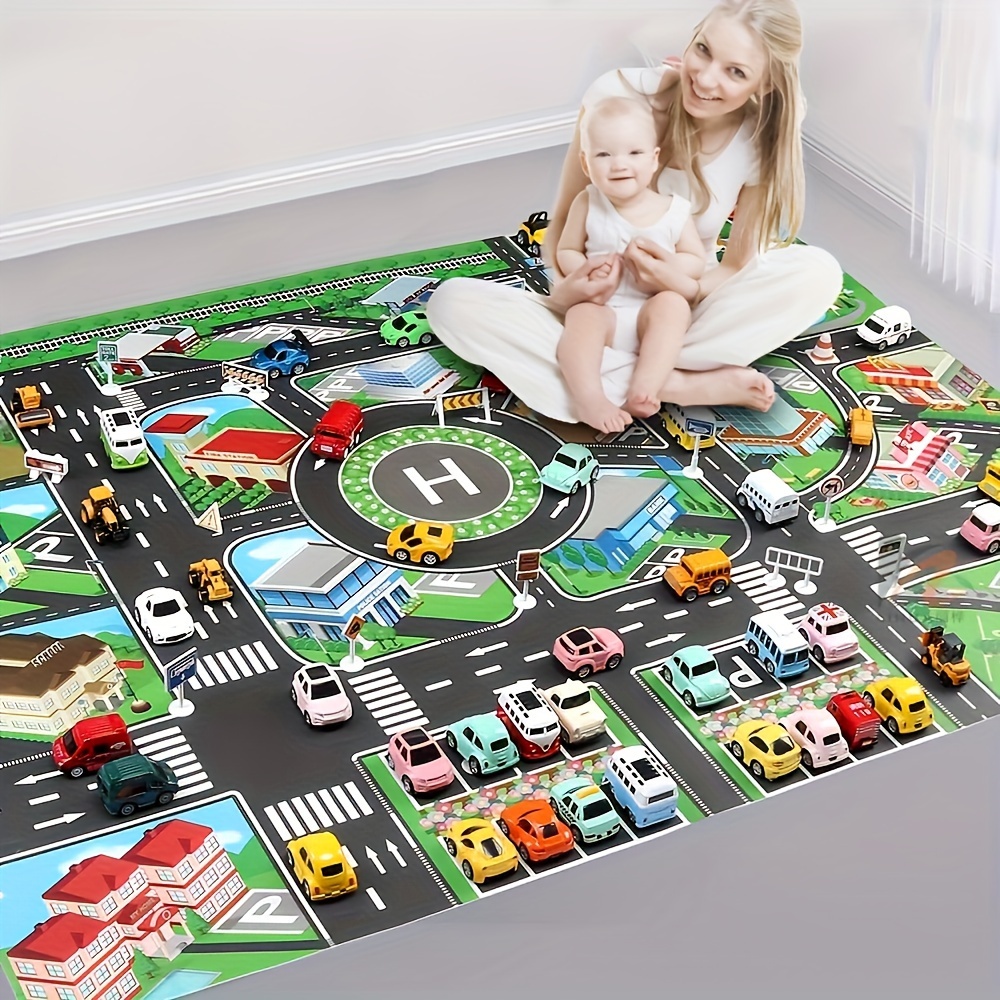 子供のための都市のトラフィックプレイマット、大きなゲームパッ - Free Educational Games For Kids のレビューと価格