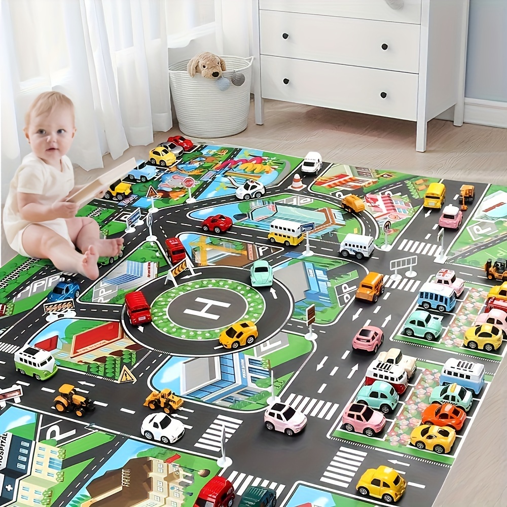 子供のための都市のトラフィックプレイマット、大きなゲームパッ - Free Educational Games For Kids のレビューと価格