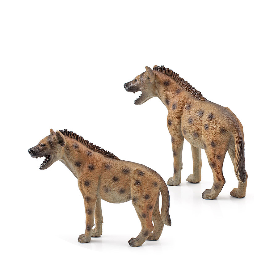 リアルなプラスチック野生動物ハイエナ、たてがみオオカミ、アフ - Kids Educational Game のレビューと価格