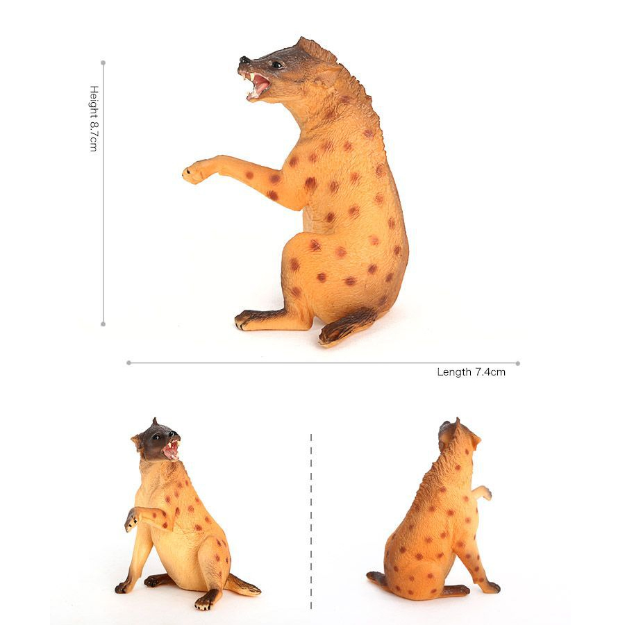 リアルなプラスチック野生動物ハイエナ、たてがみオオカミ、アフ - Kids Educational Game のレビューと価格