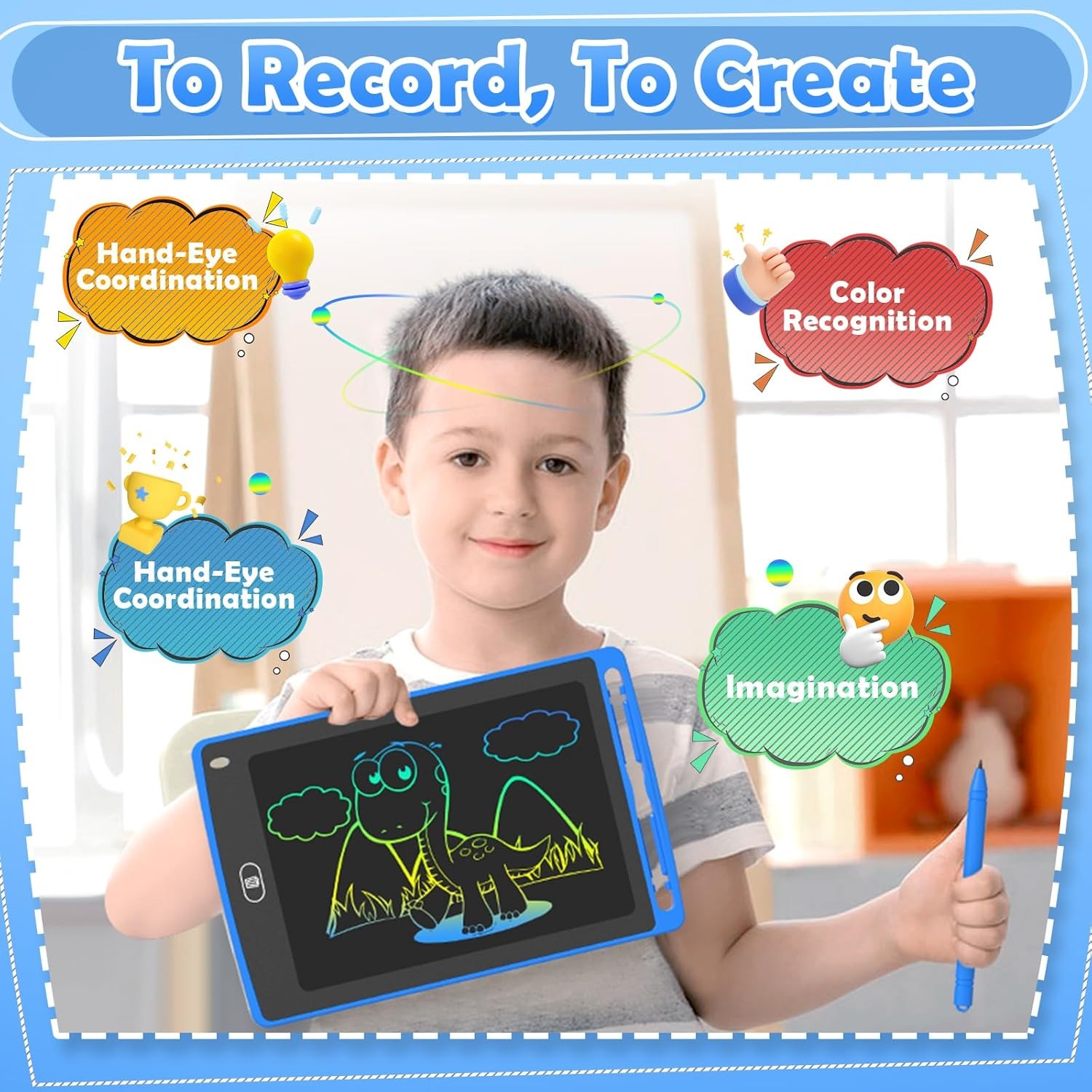 子供用LCDライティングタブレット、8.5インチカラフルな落 - Free Educational Games For Kids のレビューと価格