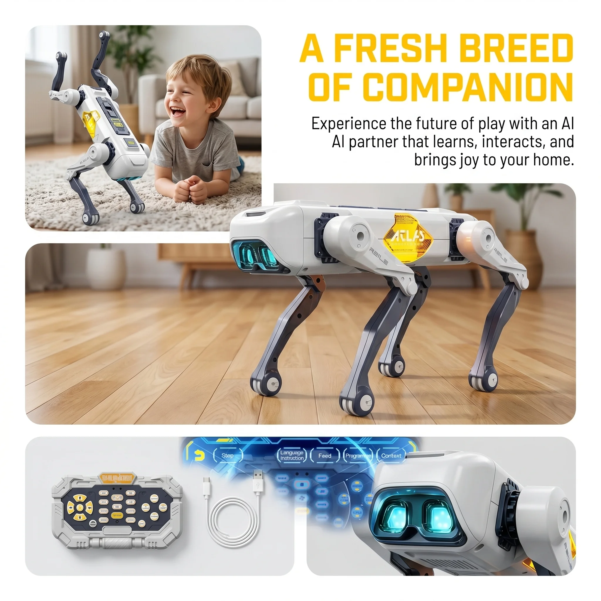 AIスマートロボット犬、音声＆アプリ制御、プログラミング、ダ - Free Educational Games For Kids のレビューと価格