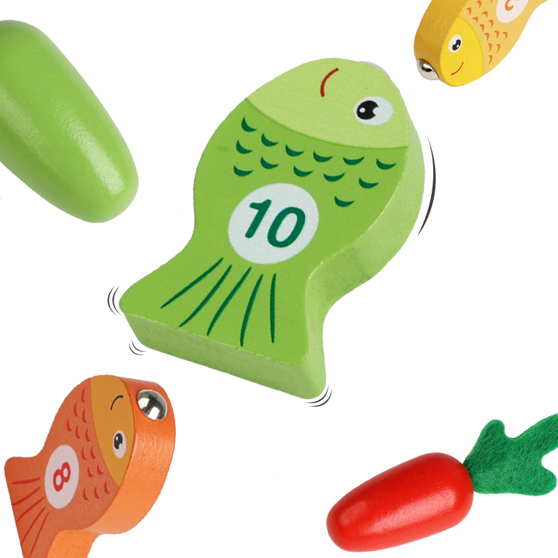 モンテッソーリおもちゃ幼児のためのプルニンジン釣り模擬給餌ゲ - Montessori Shelf Toy のレビューと価格